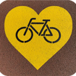 Plan de travail 11111111111 vélo dans coeur